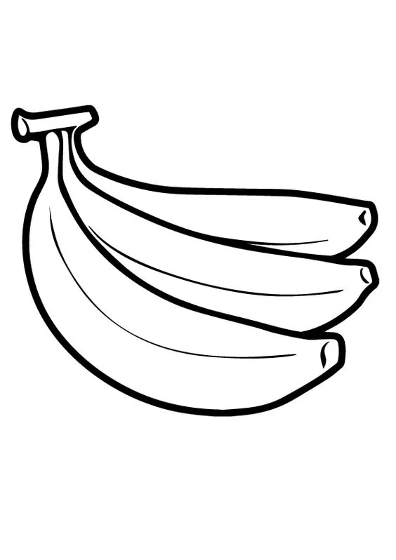 Desenho banana para colorir