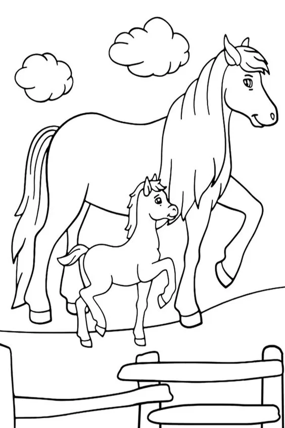 Desenho do cavalo para pintar